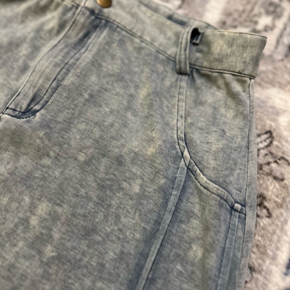 Crew Basics Vintage-Inspired Light Blue “Denim Look” Maxi Skirt - Picture 3 of 15